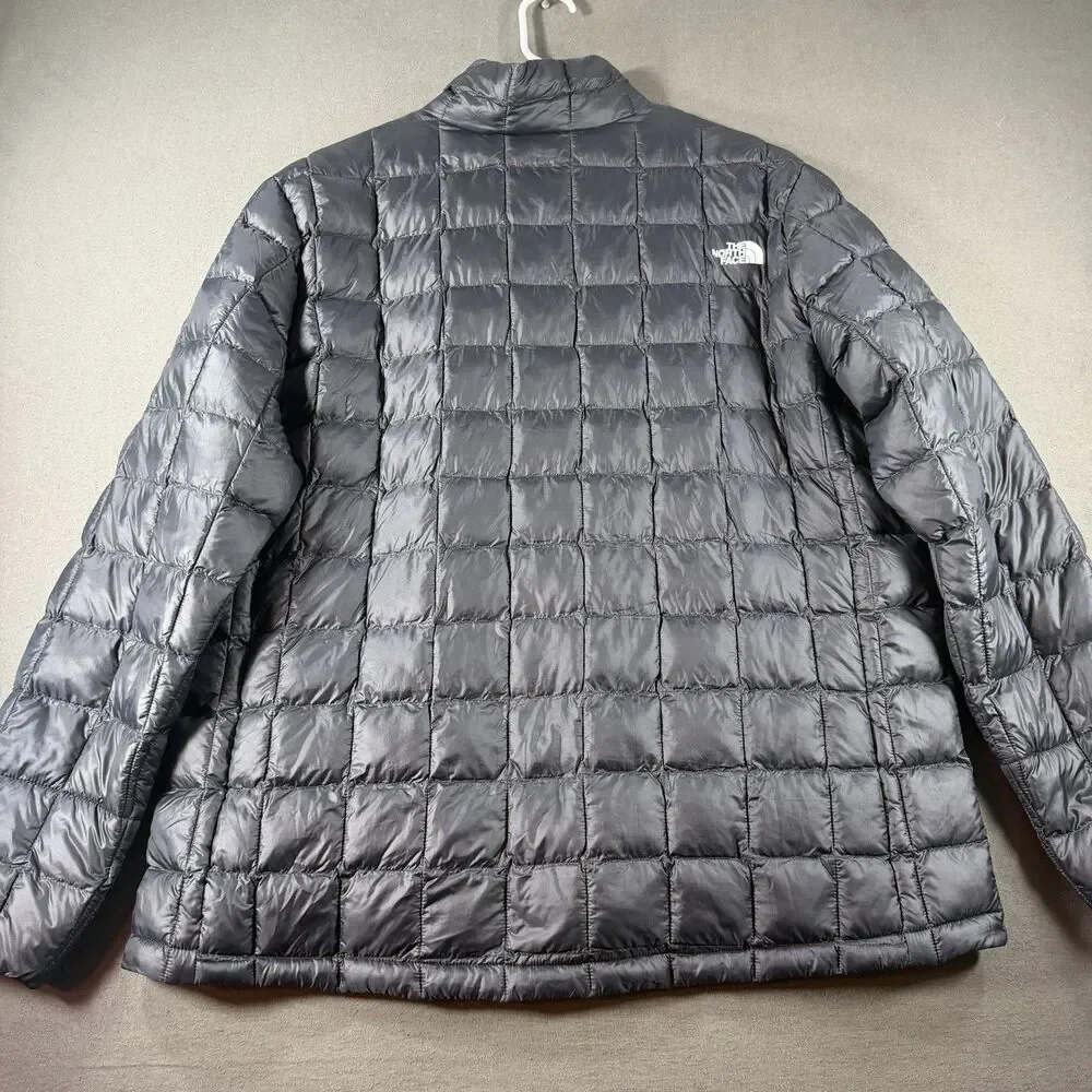 North Face Jacket Men XXL Black Thermoball Quilted Puffer Packable Lightweight